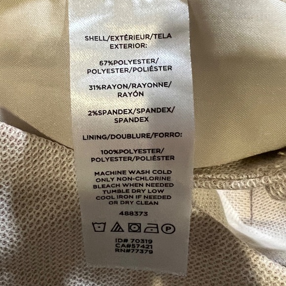 Ann Taylor Factory Women's Signature Straight Dress Pants Trousers Beige NWT sz8 - Picture 2 of 12